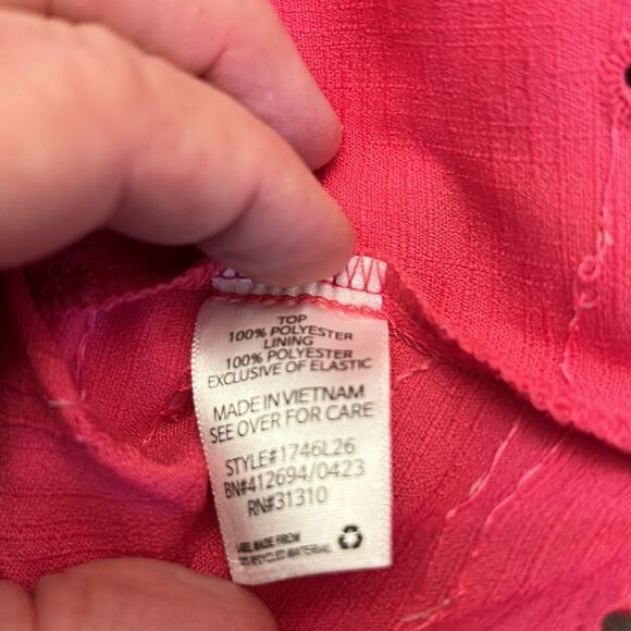 COPY - The General Good hot pink eyelet sleeveless blouse Size XL NWOT - Picture 9 of 10